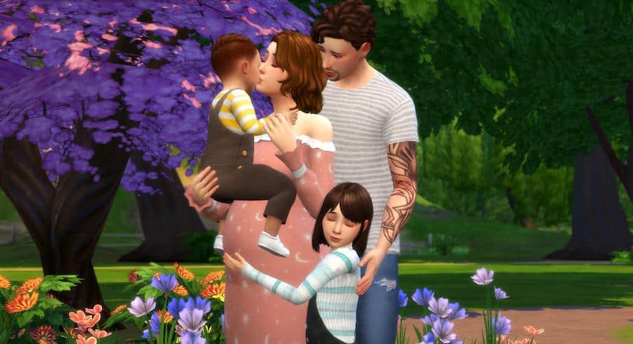 Family Maternity Shoot Poses