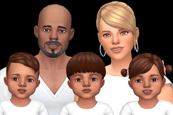 Family with Triplets Gallery Poses