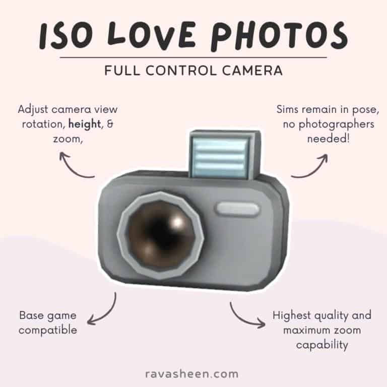 ISO Love Photos Sims 4 Full Control Camera