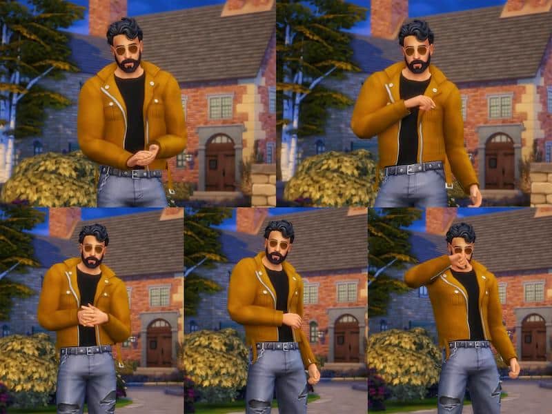 Sims 4 CAS Poses for Male Sims