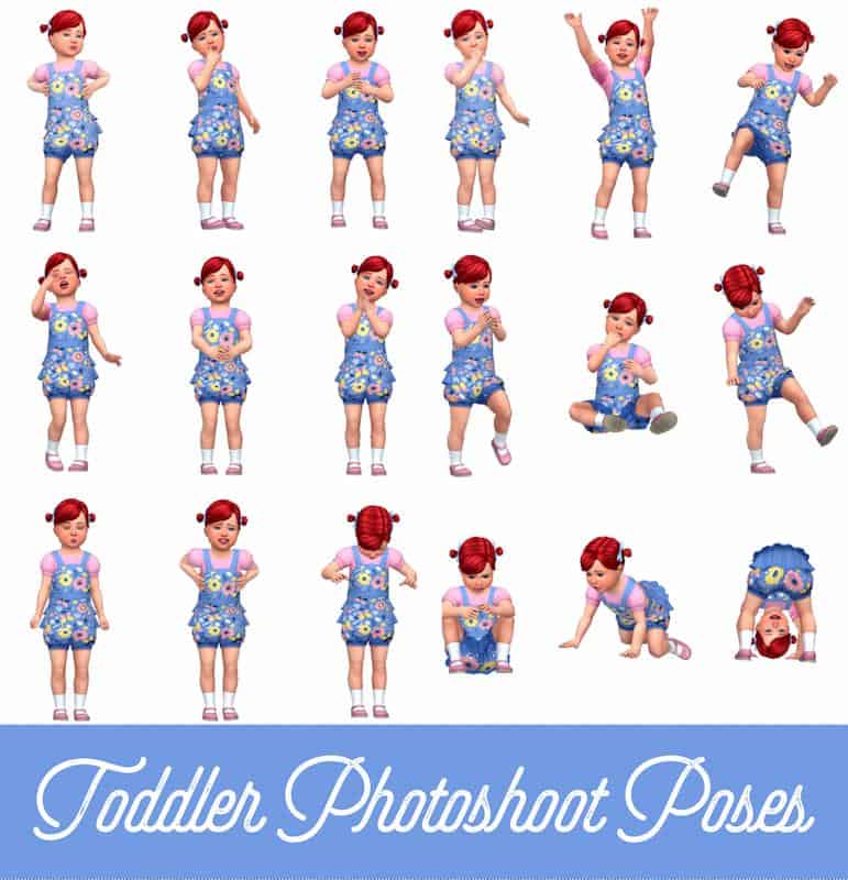 Sims 4 CAS Poses for Toddlers
