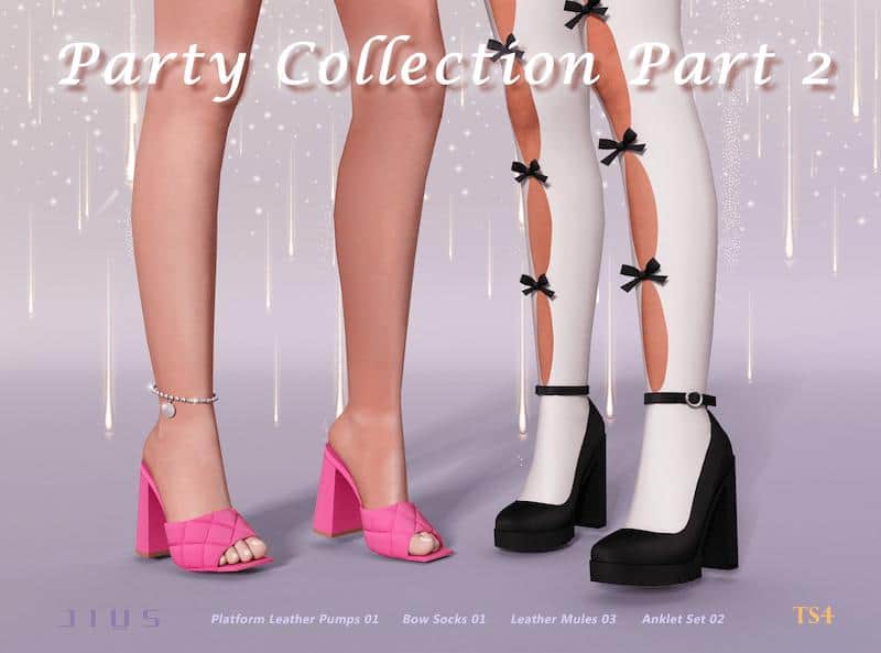 Sims 4 CC Party Shoes Pack