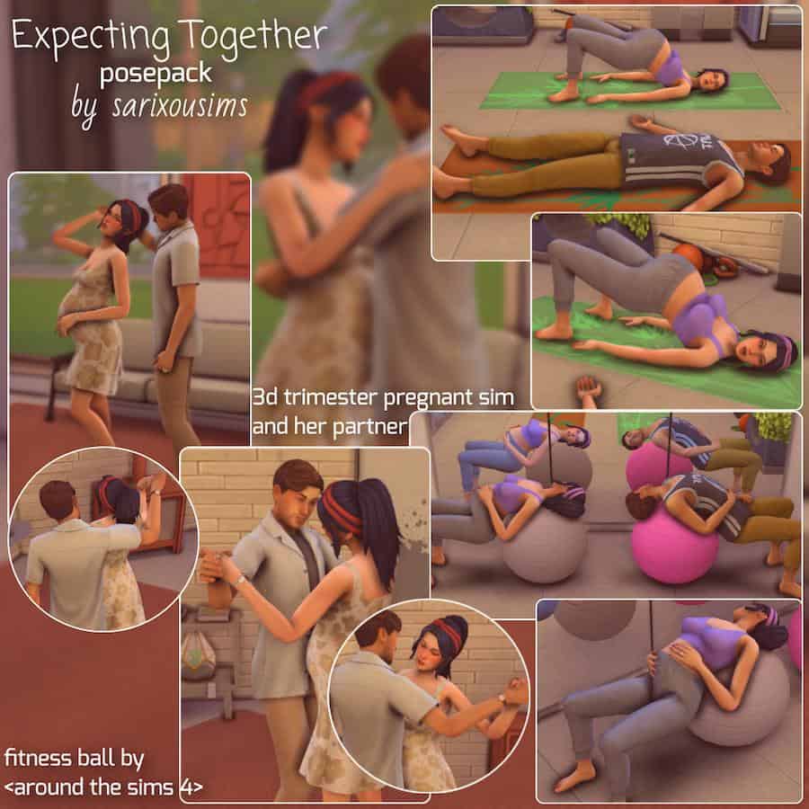 3rd Trimester Sims 4 Couple Pregnancy Poses