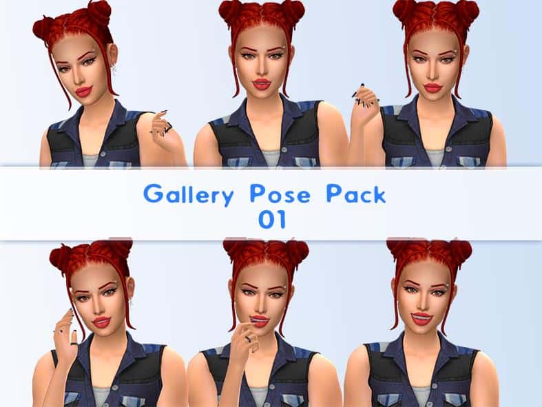 Sims 4 Gallery Pose Pack