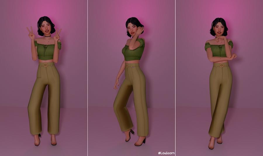 Trendy Sims 4 CAS Poses