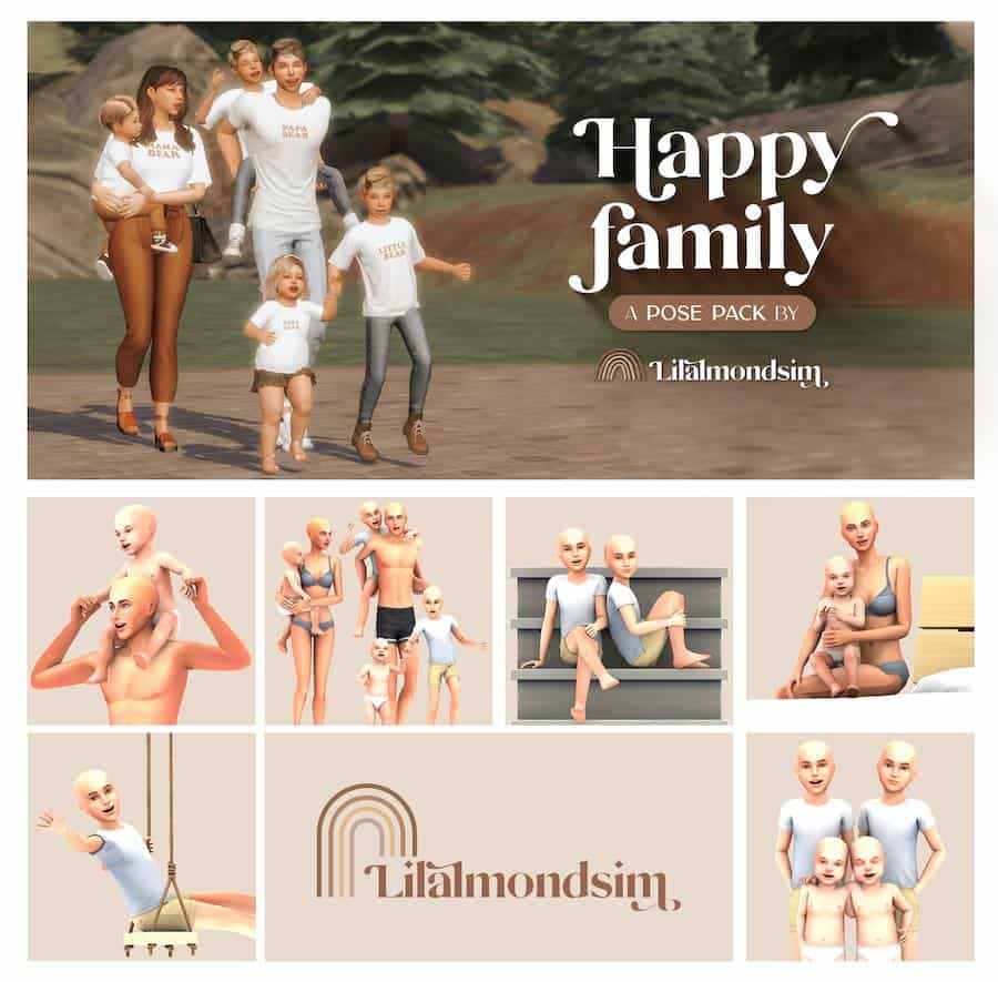 Sims 4 Happy Family Poses