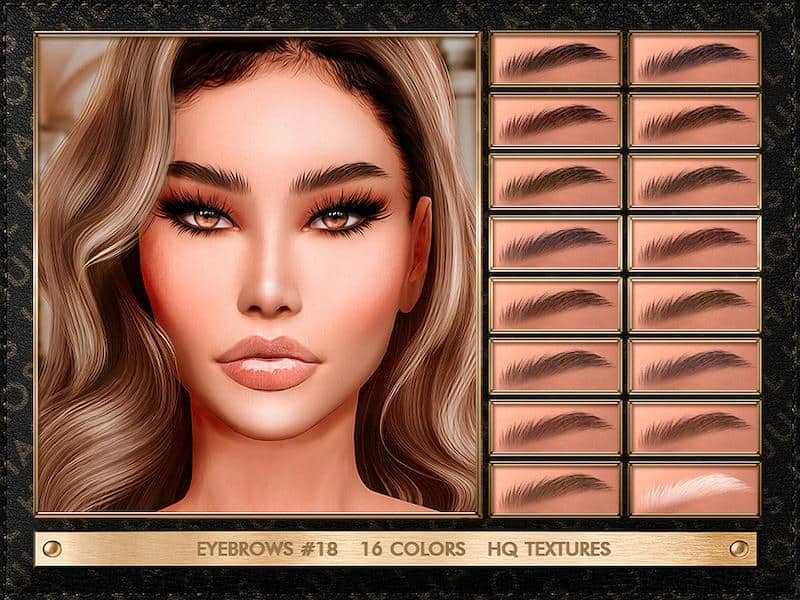 Alpha Sims 4 Eyebrows