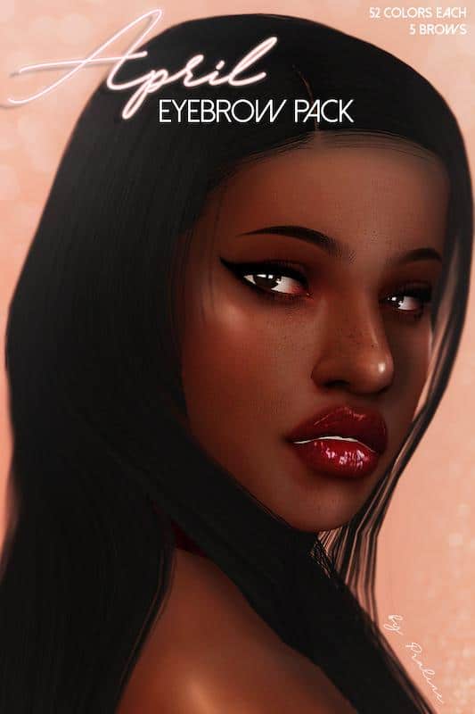 APRIL Sims 4 Eyebrow Pack
