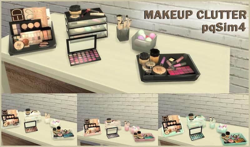 Sims 4 Makeup Clutter CC