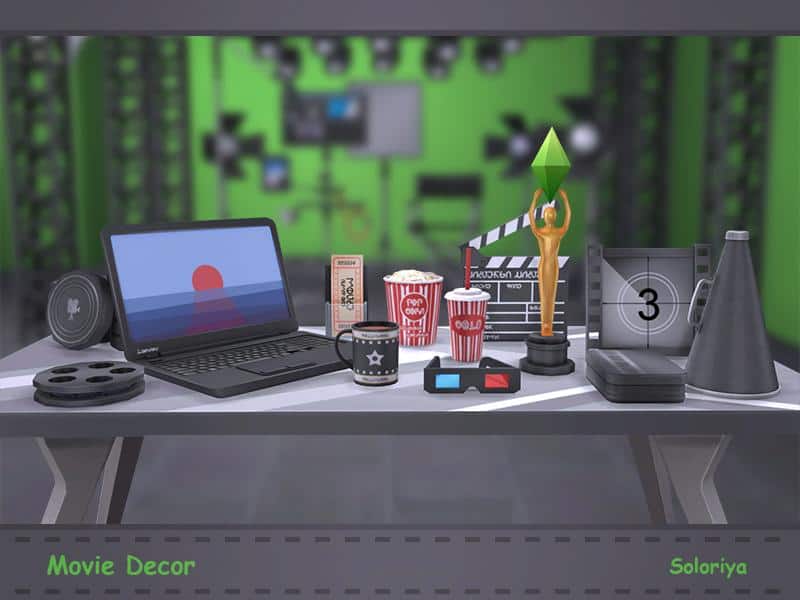 Sims 4 Movie Lover Decor