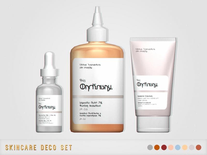 Sims 4 Skincare Clutter Decor