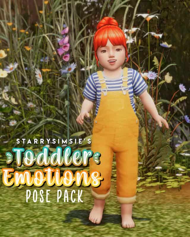 Toddler Emotions Sims 4 Pose Pack