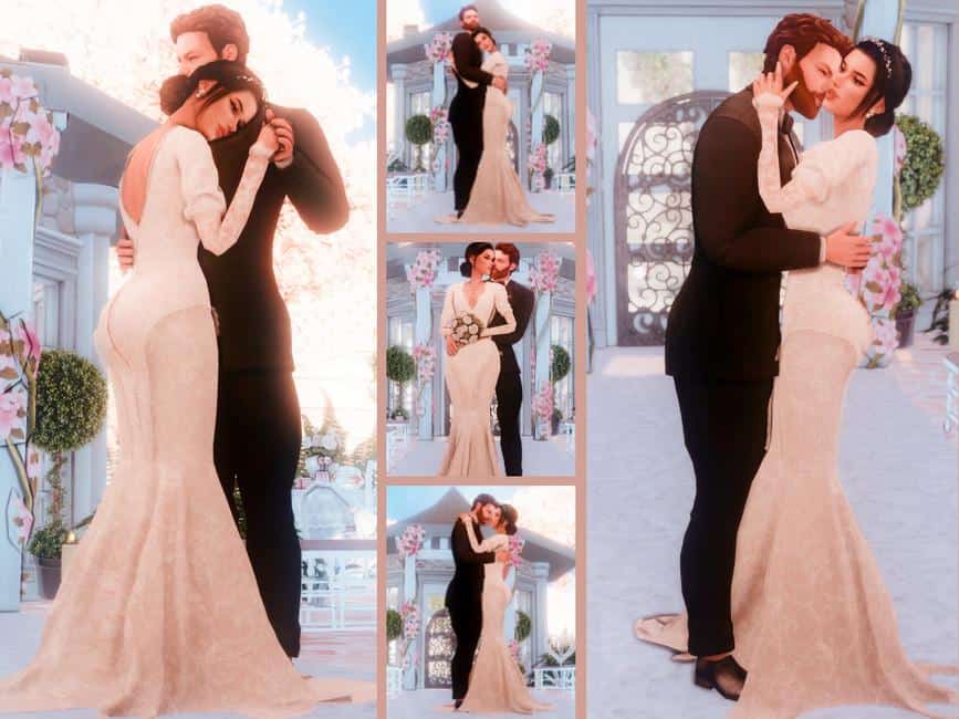 Sims 4 Wedding Photos Pose Pack