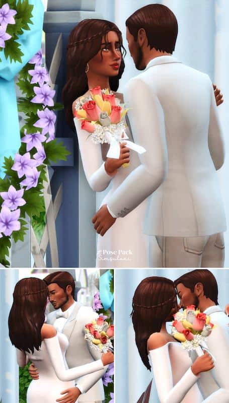 Winter Sims 4 Wedding Poses