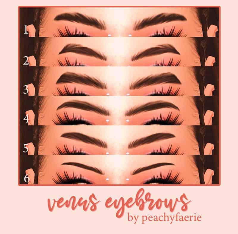 Venus Sims 4 Eyebrows