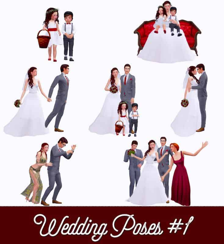 Wedding Poses for Sims 4