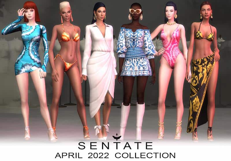 Sims 4 Beach Wear CC Pack