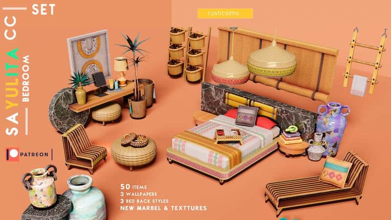 Sayulita Sims 4 CC Stuff Pack