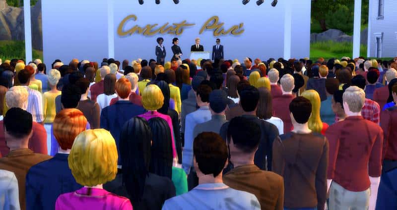 Sims 4 Deco Crowd