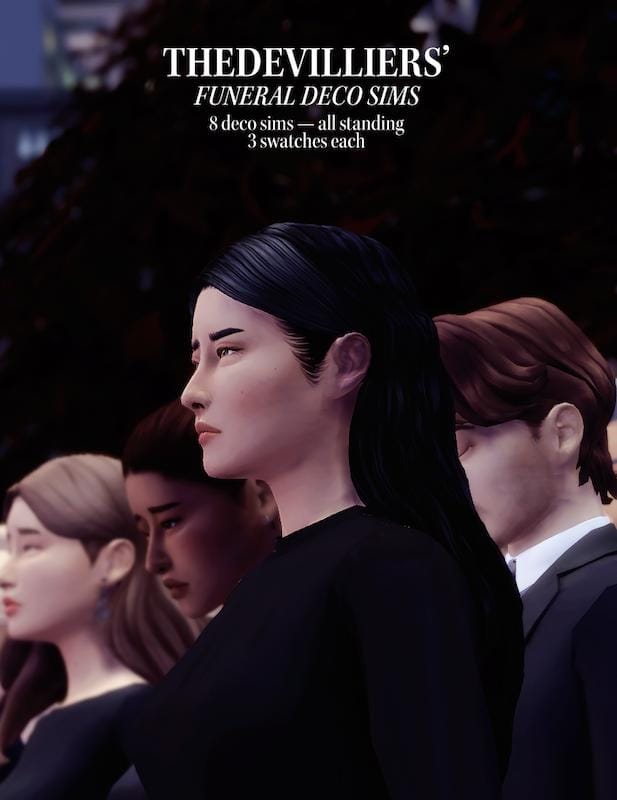 Standing Funeral Deco Sims
