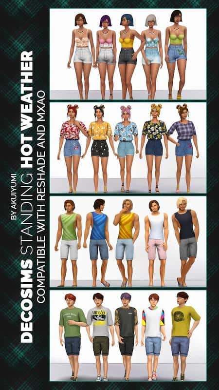 Sims 4 Hot Weather Deco Sims