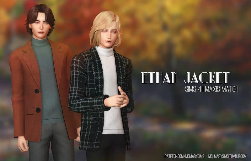 Sims 4 Male Maxis Match Jacket