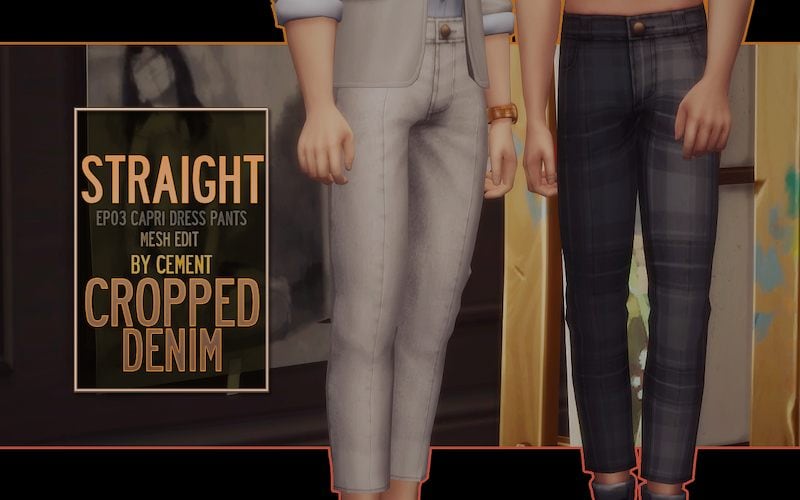 Sims 4 Male Pants CC