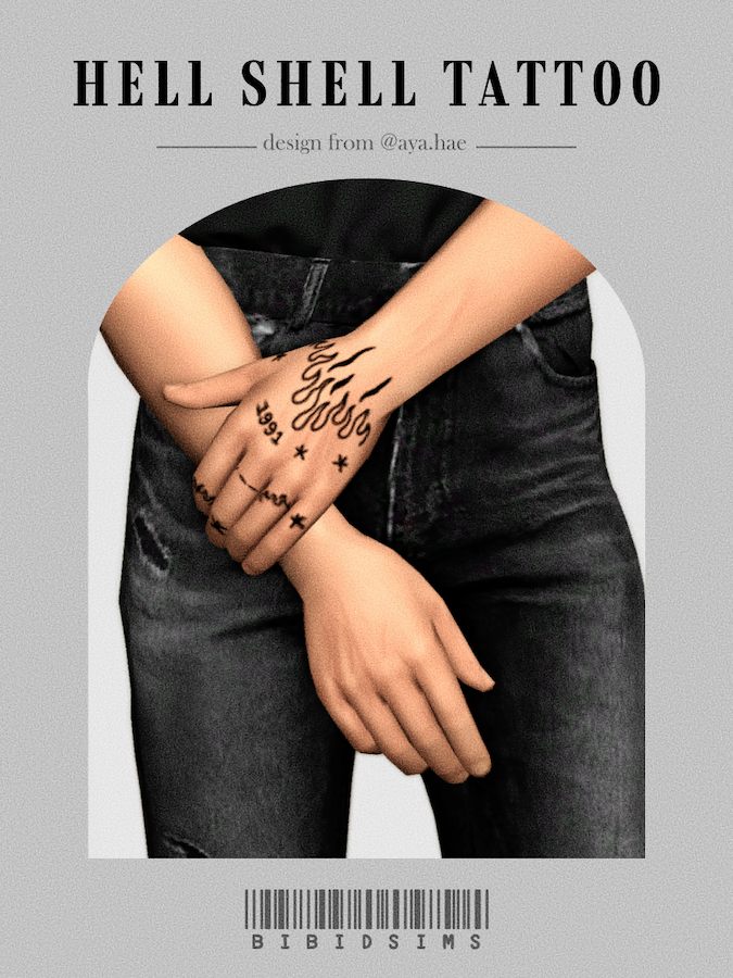 Sims 4 Male Hand Tattoos