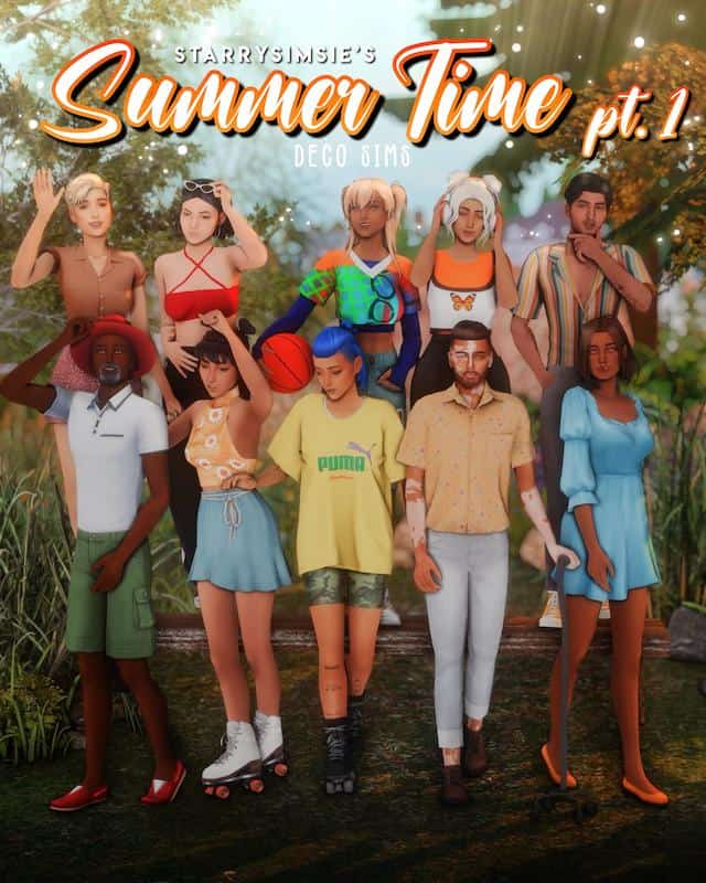 Sims 4 Summer Deco Sims