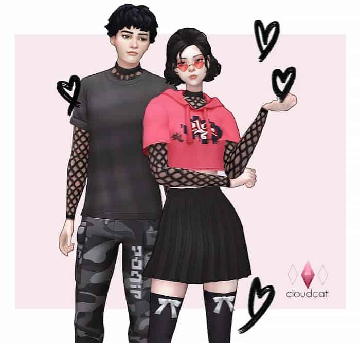 Custom Content Choker & Mesh Tops