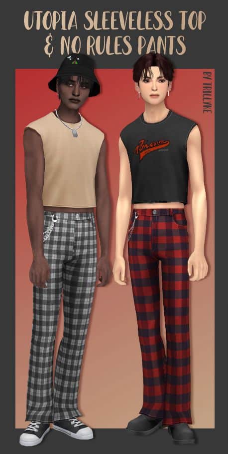 Male Grunge CC Clothes