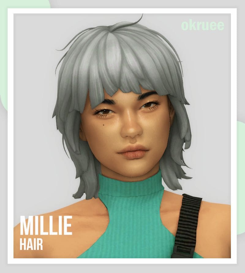 Sims 4 Shaggy Hair with Bangs