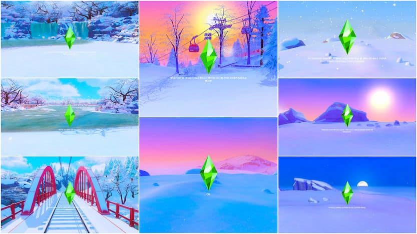 Winter Mt. Komorebi Loading Screens