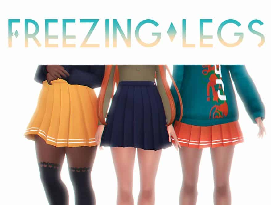 Sims 4 CC Pleated Skirt