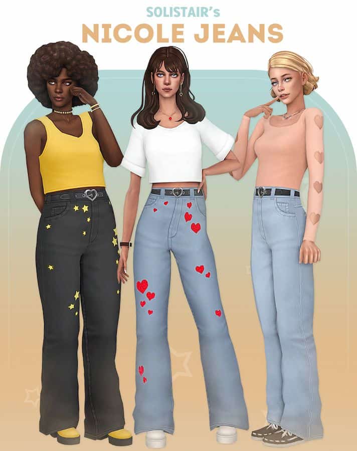 Nicole Sims 4 Jeans CC