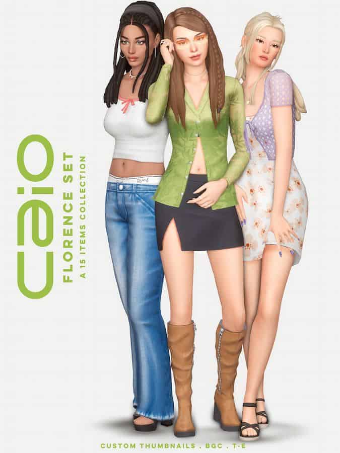 Spring Clothing CC Pack for Teens
