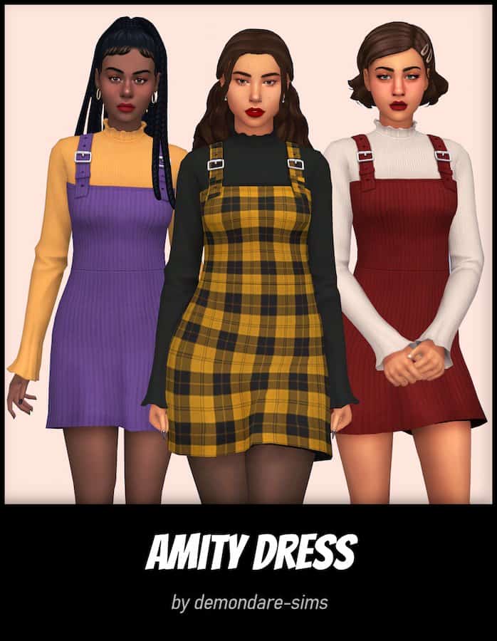 Amity Dress for Sims 4