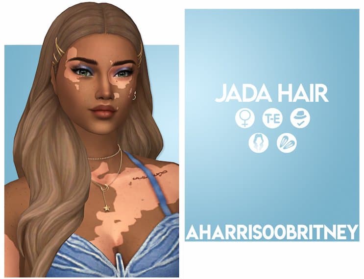 Jada Long Wavy Hair Mod