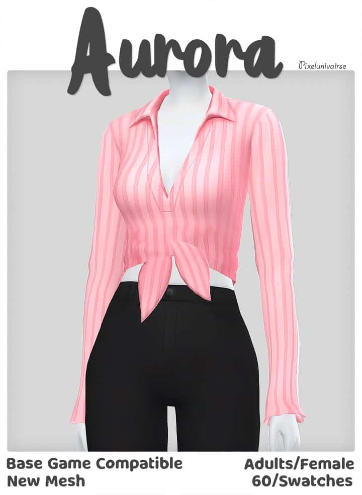 Aurora Sims 4 Long Sleeve Top