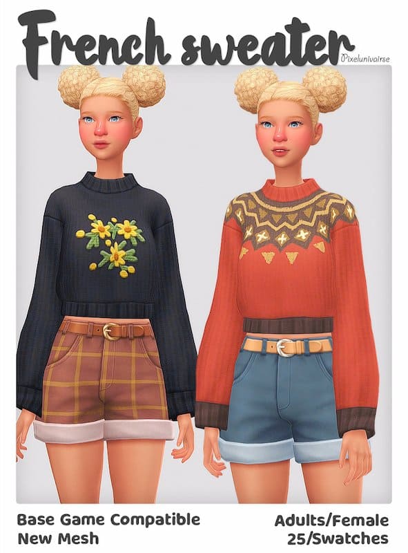 Maxis Match Sims 4 CC Sweater