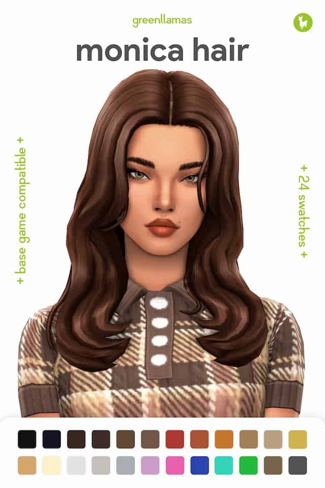 Monica Sims 4 Hairstyle