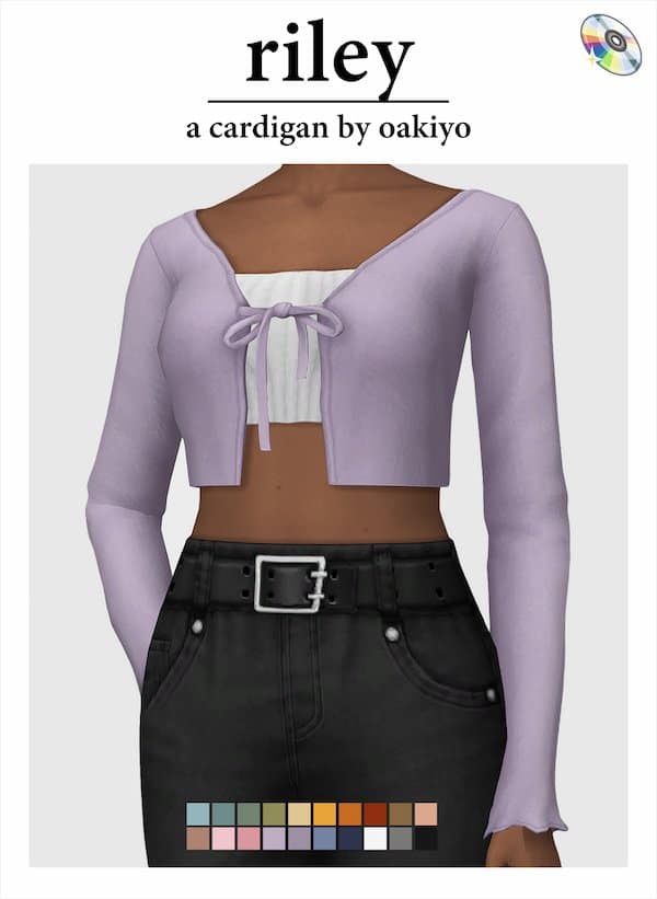 Riley Sims 4 CC Cardigan