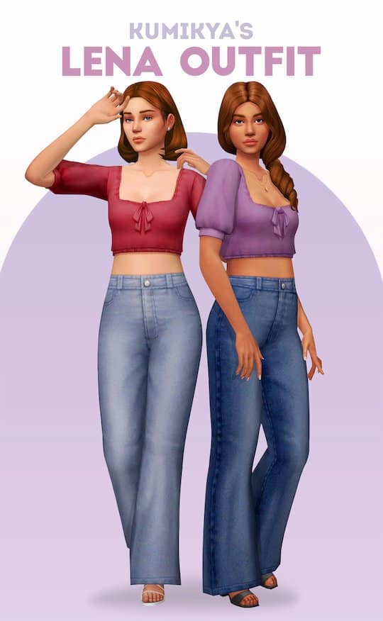 Lena Sims 4 CC Outfit
