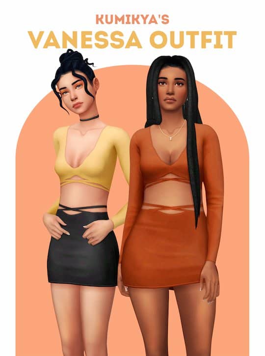 Vanessa Sims 4 CC Outfit