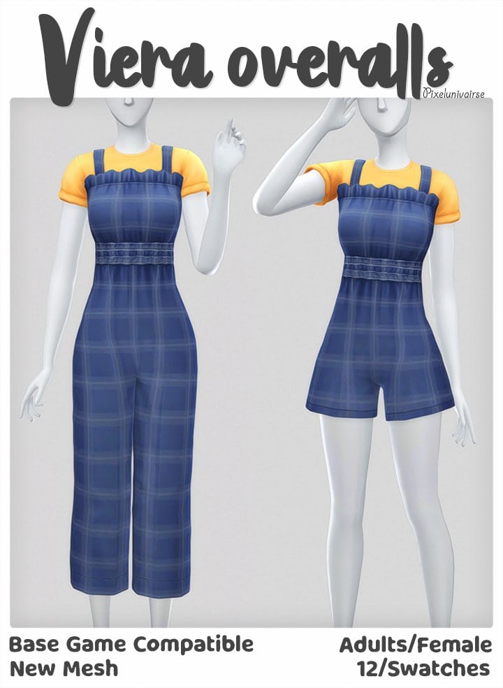 Viera Sims 4 Overalls