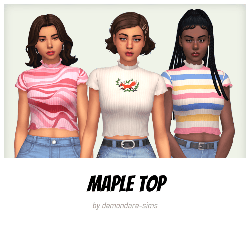 Maple Sims 4 Top