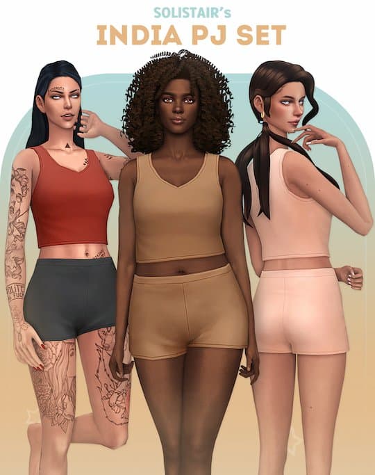 Maxis Match PJ Set for Female Sims