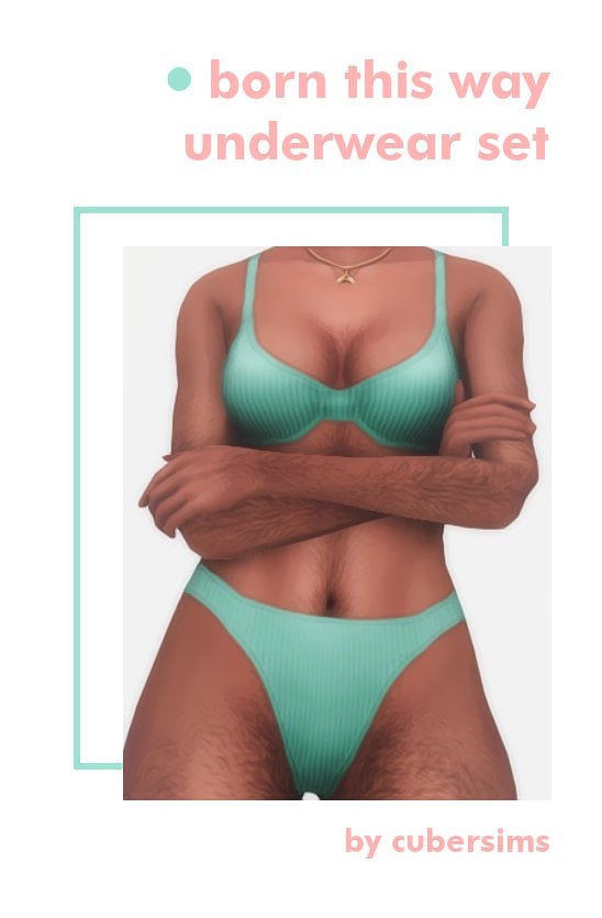 Born This Way Sims 4 CC Underwear