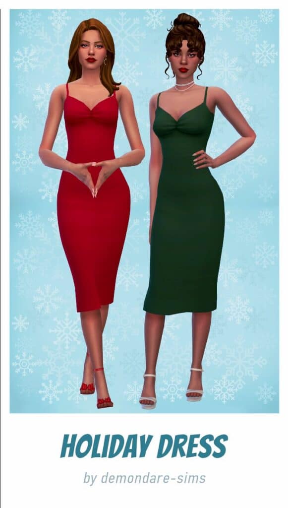 Sims 4 Holiday Dress