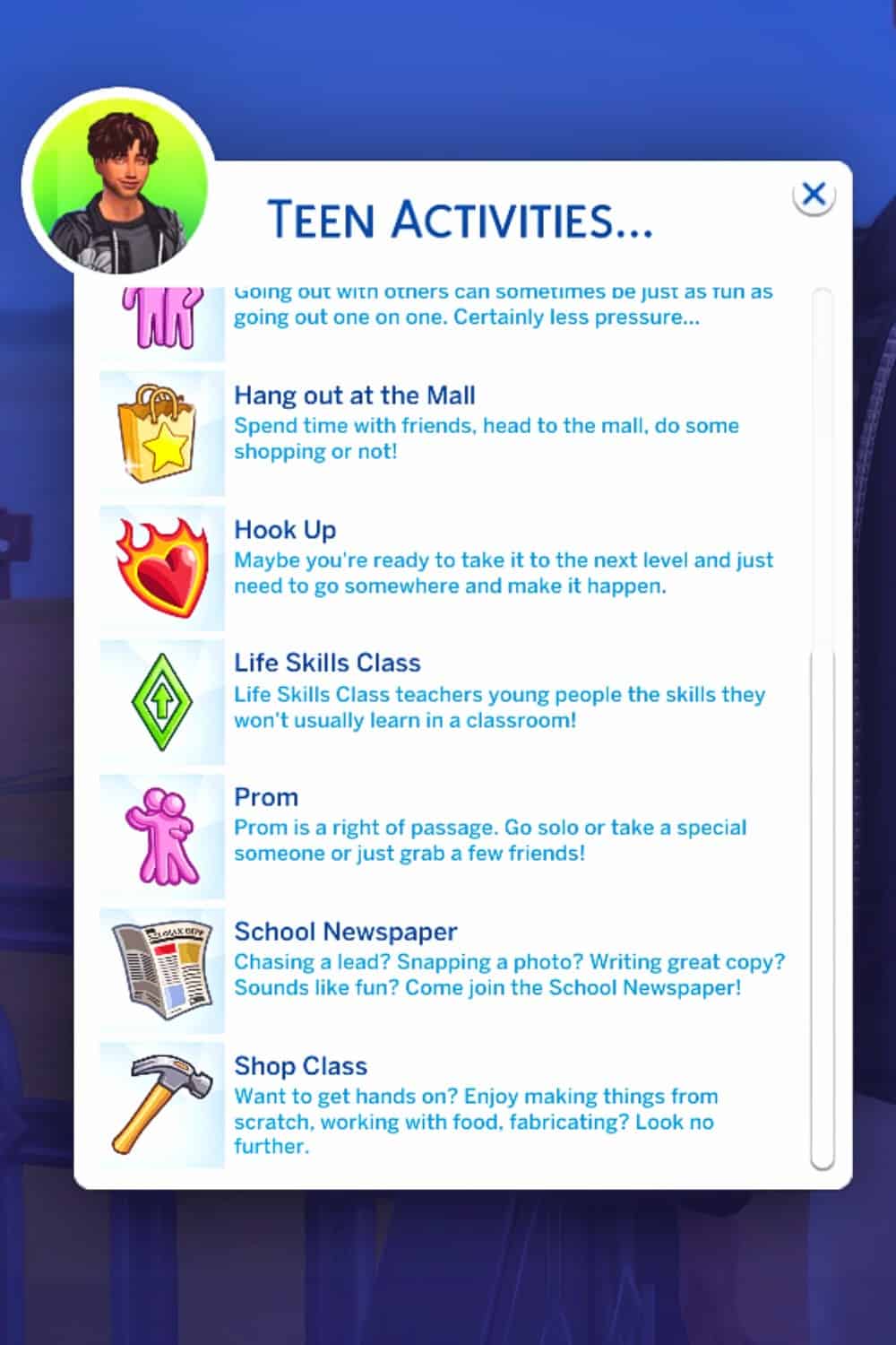 Dynamic Teen Life Mod